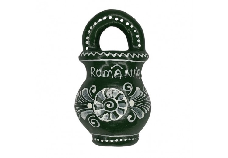 Magnet ceramic jumătate ulcică verde (diverse modele)